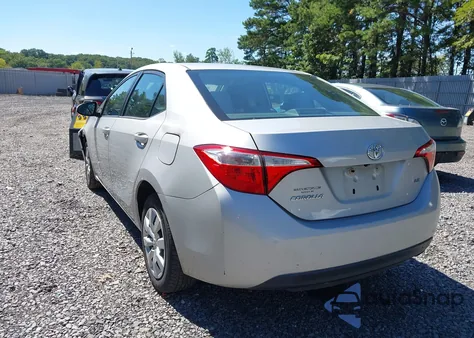 2014 Toyota Corolla Le from USA, damaged, VIN 2T1BURHE0EC141262